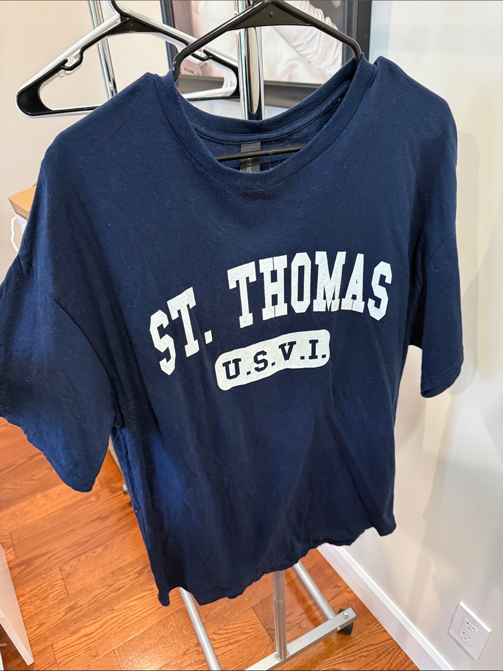 Gildan Navy Heavy Cotton Crewneck Tee